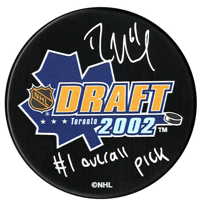 Rick Nash Autographed 2002 Inscribed Draft Puck CoJo Sport Collectables Inc.