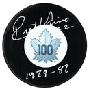 Rick Vaive Autographed Toronto Maple Leafs Top 100 Inscribed Puck CoJo Sport Collectables Inc.