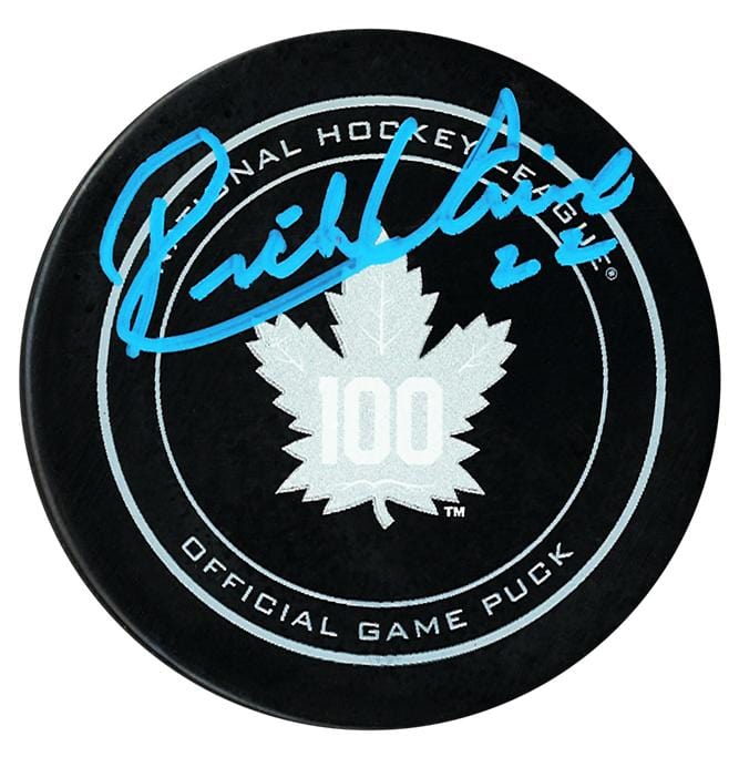 Rick Vaive Autographed Toronto Maple Leafs Top 100 Official Puck CoJo Sport Collectables Inc.