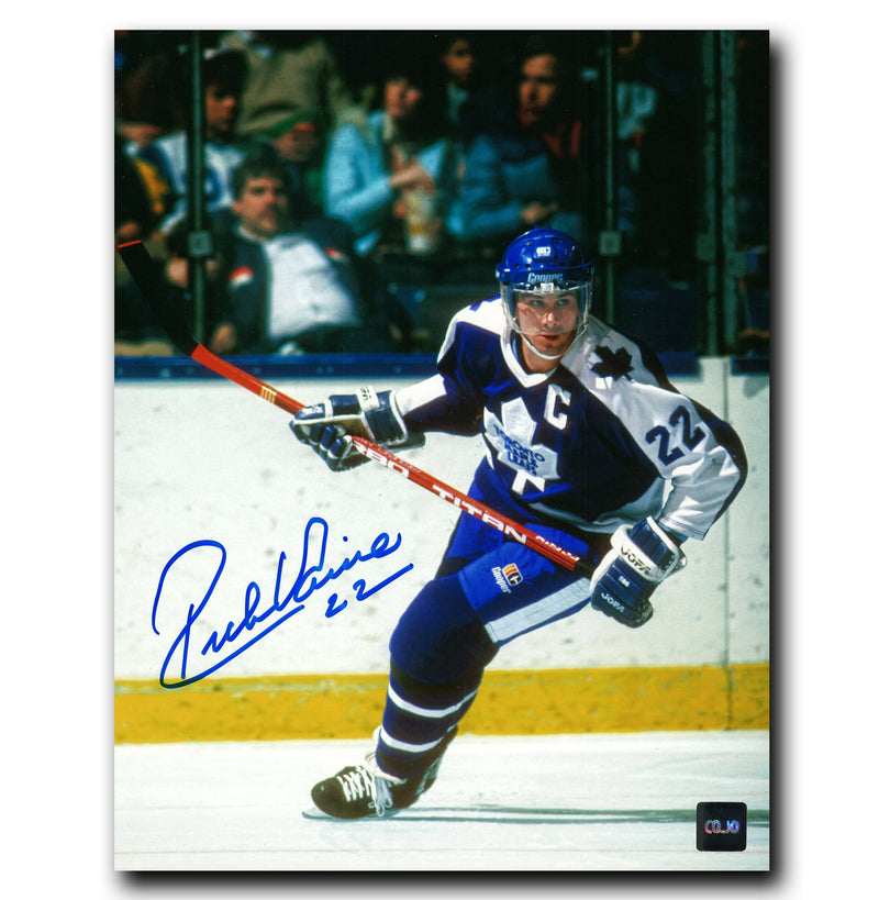 Rick Vaive Toronto Maple Leafs Autographed Skating 8x10 Photo CoJo Sport Collectables