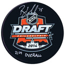 Robby Fabbri St. Louis Blues Autographed 2014 21st Overall Draft Puck.