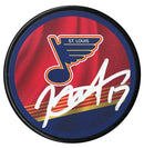 Rod Brind'Amour Autographed St. Louis Blues Reverse Retro Puck CoJo Sport Collectables Inc.