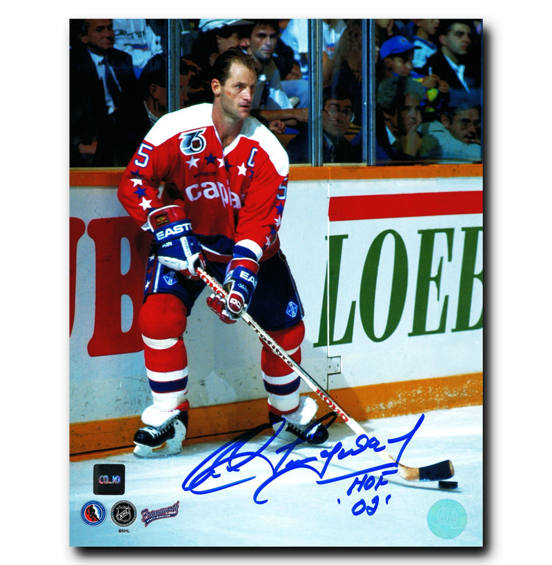 Rod Langway Washington Capitals Autographed NHL 75th Anniversary 8x10 Photo CoJo Sport Collectables Inc.