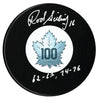 Rod Seiling Autographed Toronto Maple Leafs Centennial Season Inscribed Puck CoJo Sport Collectables Inc.