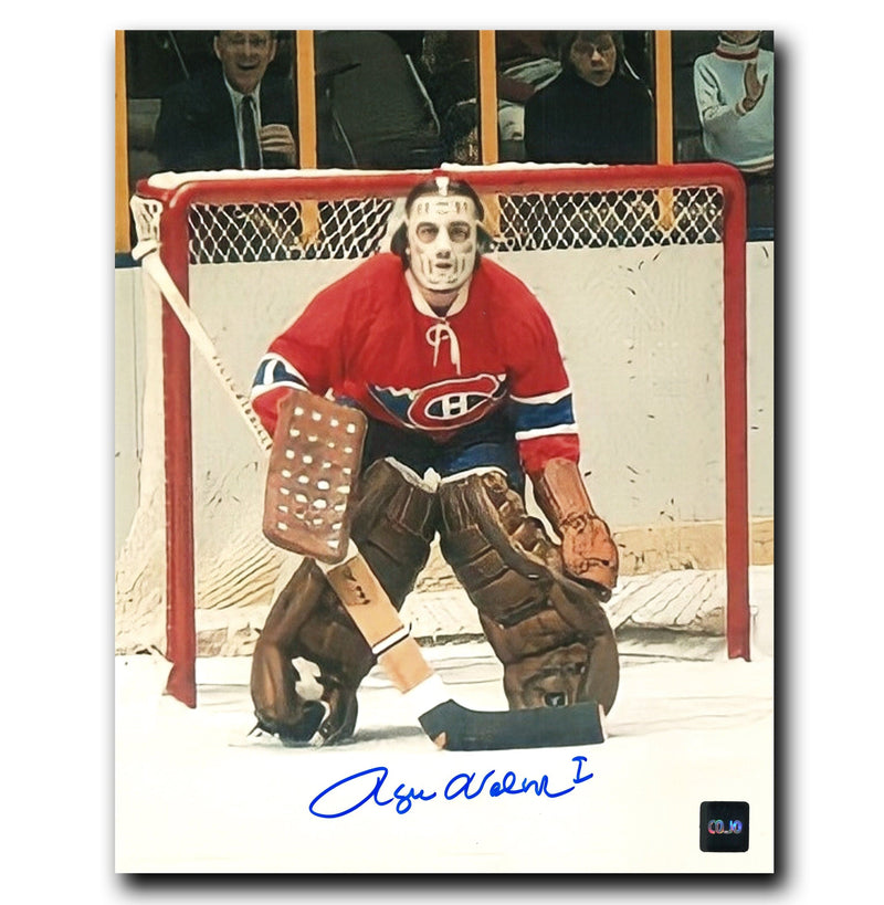 Rogie Vachon Montreal Canadiens Autographed Crease 8x10 Photo CoJo Sport Collectables Inc.