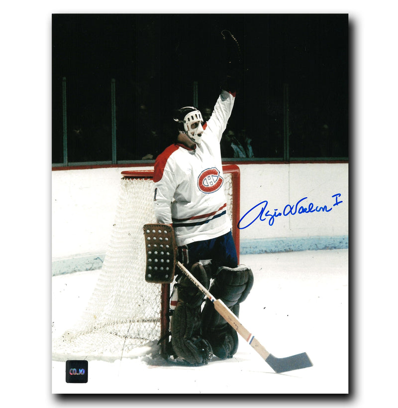 Rogie Vachon Montreal Canadiens Autographed Hand-Up 8x10 Photo CoJo Sport Collectables Inc.