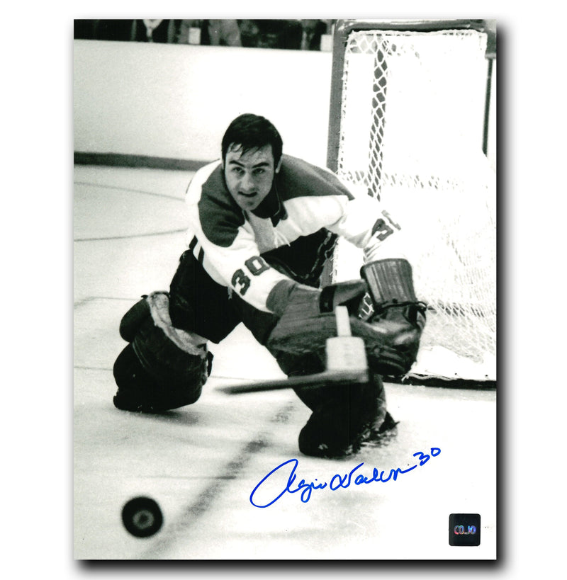 Rogie Vachon Montreal Canadiens Autographed Playing Puck 8x10 Photo CoJo Sport Collectables Inc.