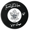 Ron Ellis Autographed Toronto Maple Leafs 67 Cup Inscribed Puck CoJo Sport Collectables Inc.