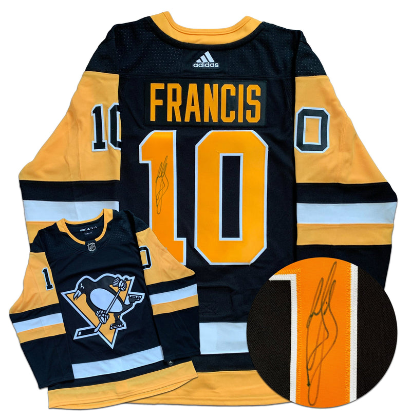 Ron Francis Pittsburgh Penguins Autographed Adidas Jersey CoJo Sport Collectables Inc.