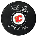 Sam Bennett Autographed Calgary Flames Inscribed Draft Puck CoJo Sport Collectables Inc.