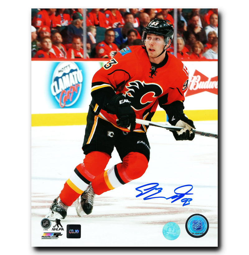 Sam Bennett Calgary Flames Autographed Action 8x10 Photo CoJo Sport Collectables Inc.