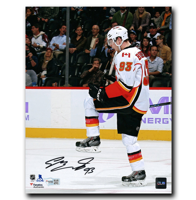 Sam Bennett Calgary Flames Autographed Goal Celebration 8x10 Photo CoJo Sport Collectables