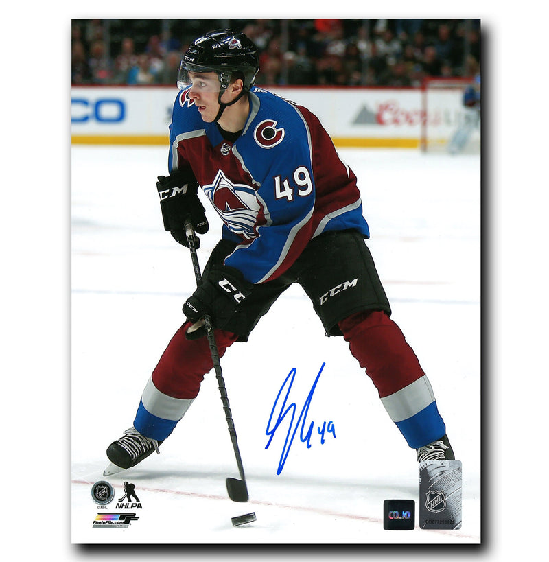 Sam Girard Colorado Avalanche Autographed Playmaker 8x10 Photo CoJo Sport Collectables