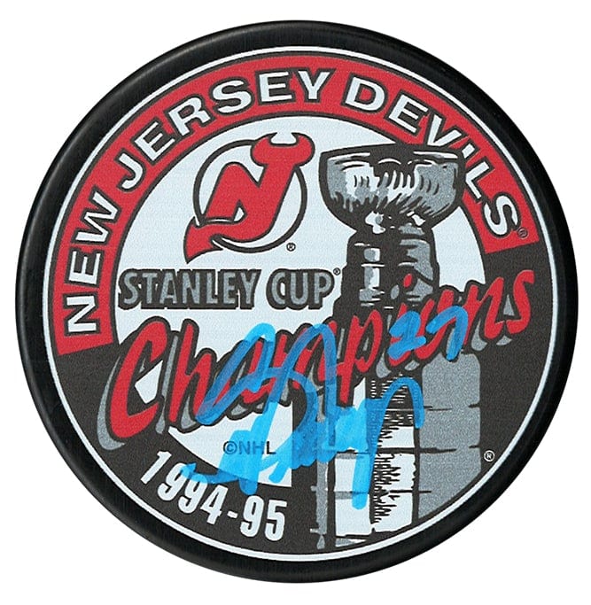 Scott Niedermayer Autographed New Jersey Devils 1995 Stanley Cup Champions Puck CoJo Sport Collectables Inc.