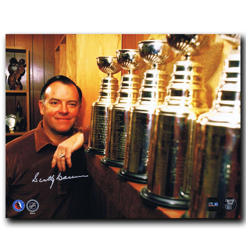Scotty Bowman Detroit Red Wings Autographed Stanley Cup 8x10 Photo.
