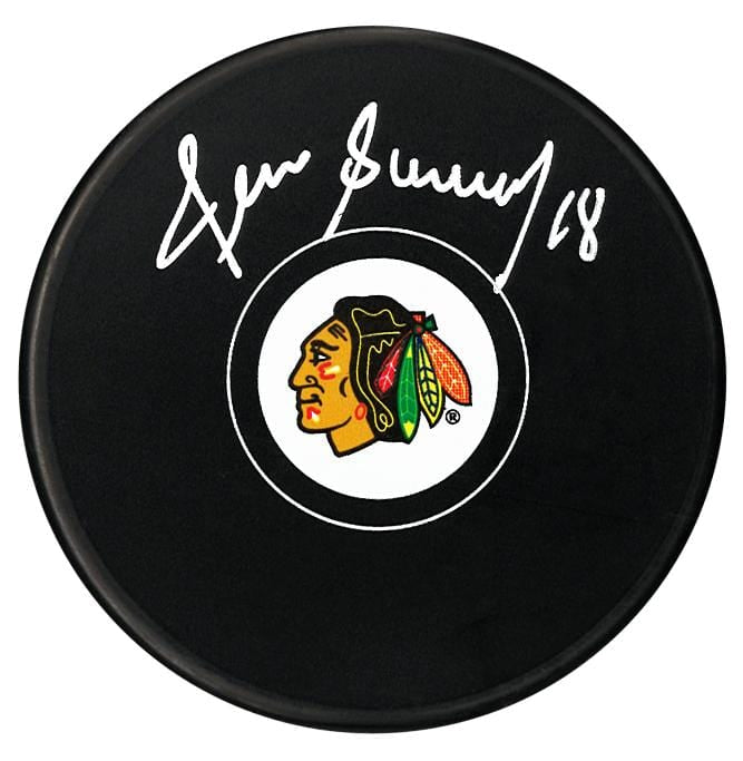 Serge Savard Autographed Chicago Blackhawks Puck CoJo Sport Collectables Inc.