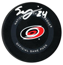 Seth Jarvis Autographed Carolina Hurricanes Official Game Puck CoJo Sport Collectables Inc.