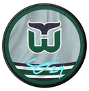 Seth Jarvis Autographed Carolina Hurricanes Reverse Retro Puck CoJo Sport Collectables Inc.