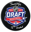Seth Jarvis Carolina Hurricanes Autographed 2020 Inscribed Draft Puck CoJo Sport Collectables Inc.