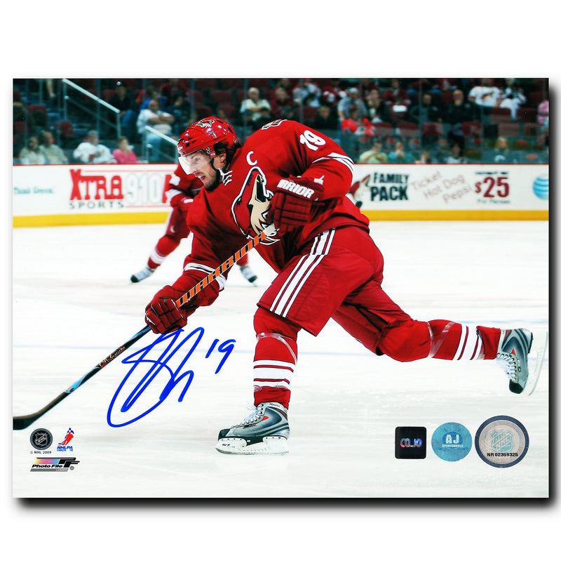 Shane Doan Arizona Coyotes Autographed Home 8x10 Photo CoJo Sport Collectables Inc.