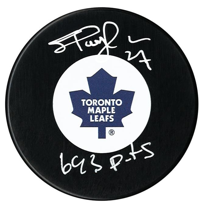 Shayne Corson Autographed Toronto Maple Leafs Points Inscribed Puck CoJo Sport Collectables Inc.