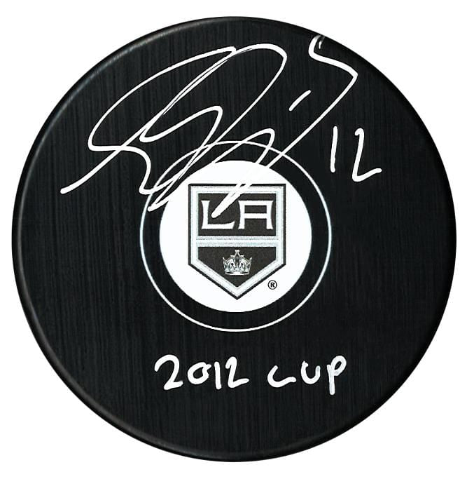 Simon Gagne Autographed Los Angeles Kings 2012 Cup Puck CoJo Sport Collectables Inc.