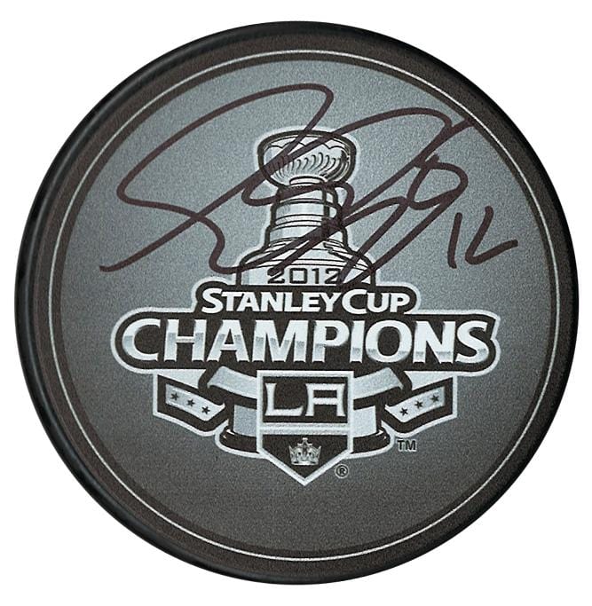 Simon Gagne Autographed Los Angeles Kings 2012 Stanley Cup Champions Puck CoJo Sport Collectables Inc.