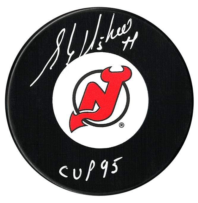 Stephane Richer Autographed New Jersey Devils 95 Cup Puck CoJo Sport Collectables Inc.