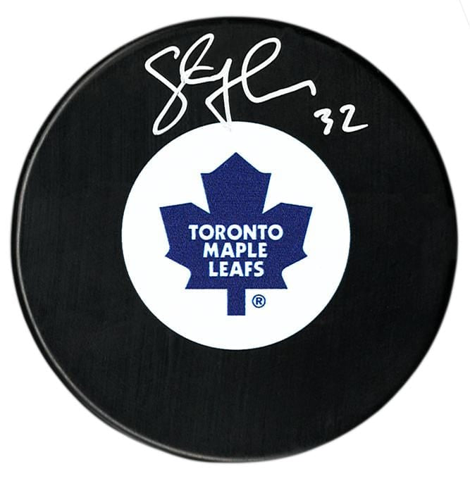 Steve Thomas Autographed Toronto Maple Leafs Puck CoJo Sport Collectables