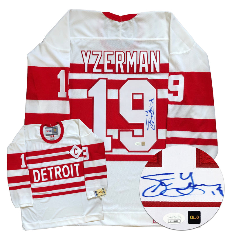 Steve Yzerman Detroit Red Wings Autographed Replica CCM Vintage Jersey CoJo Sport Collectables Inc.