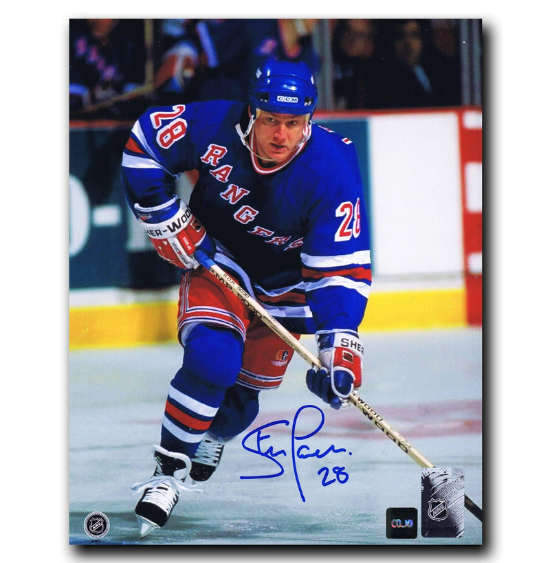 Steve Larmer New York Rangers Autographed 8x10 Photo CoJo Sport Collectables
