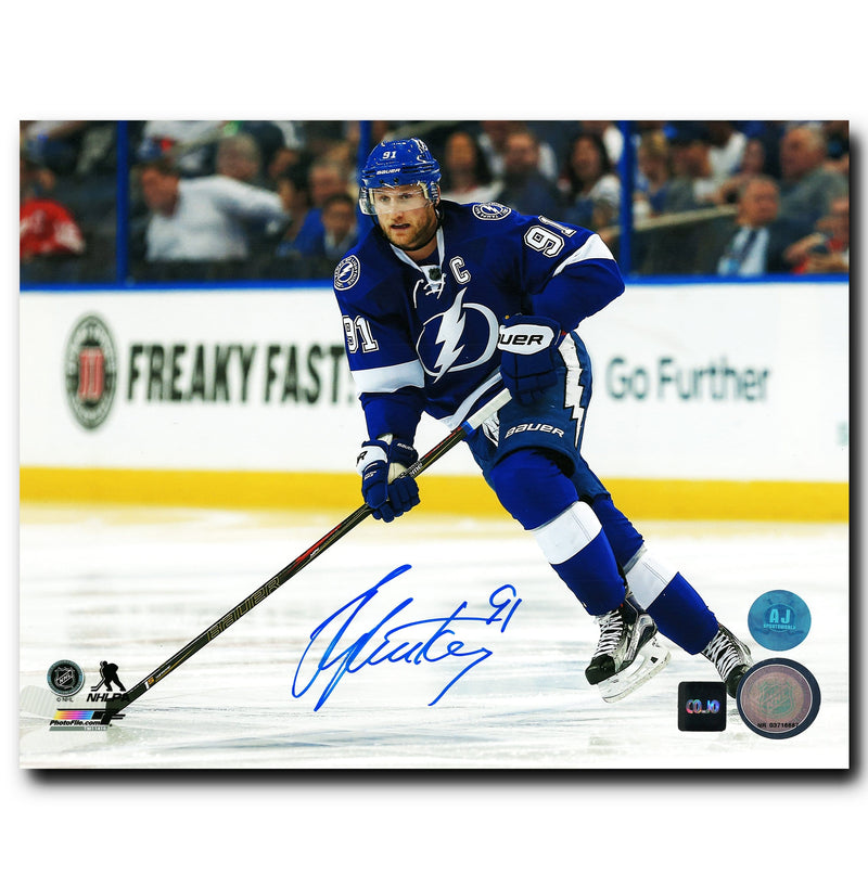 Steven Stamkos Tampa Bay Lightning Autographed Action 8x10 Photo CoJo Sport Collectables Inc.