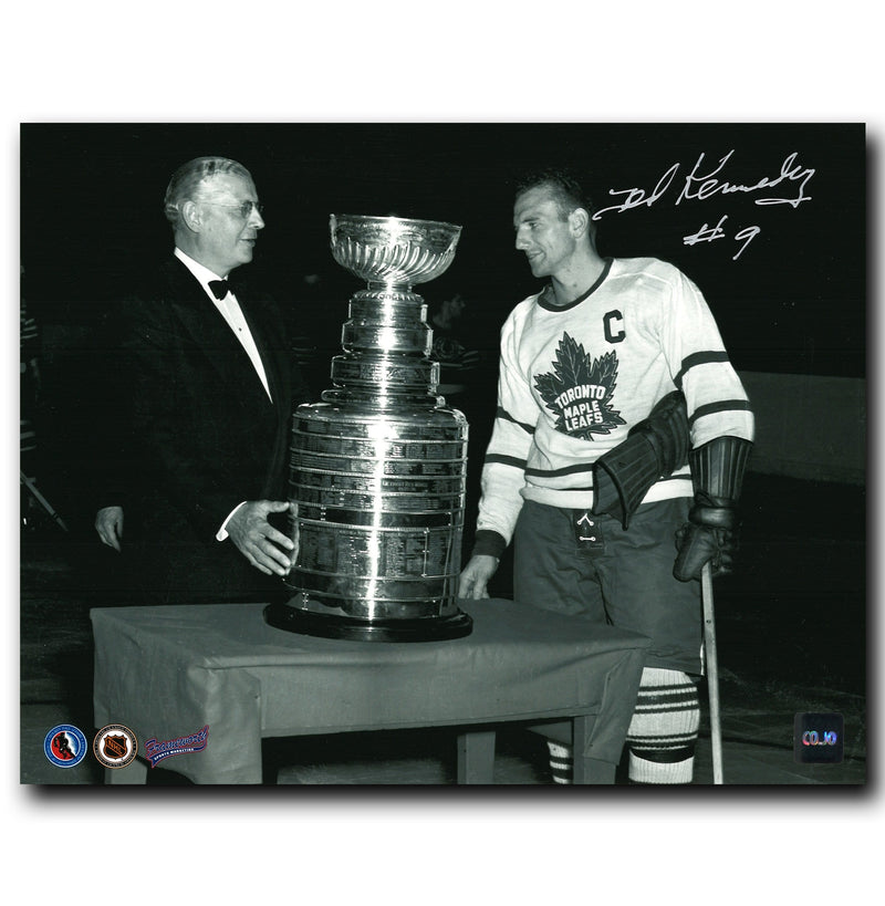 Ted Kennedy Toronto Maple Leafs Autographed Stanley Cup 8x10 Photo CoJo Sport Collectables