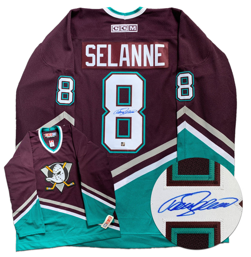 Teemu Selanne Anaheim Ducks Autographed CCM Pro Jersey CoJo Sport Collectables