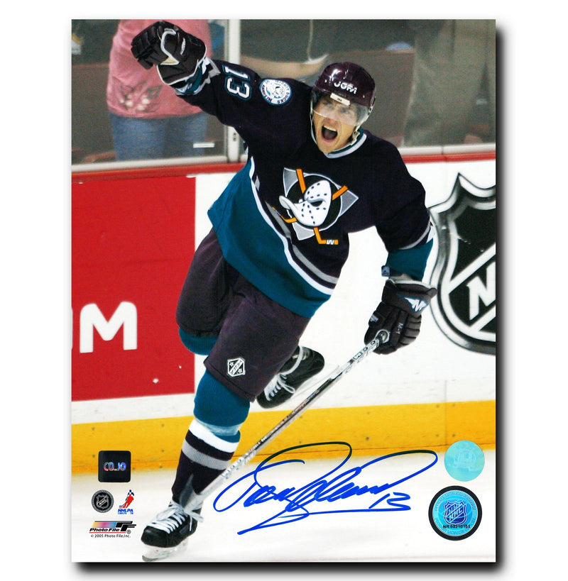 Teemu Selanne Anaheim Ducks Autographed Goal Celebration 8x10 Photo CoJo Sport Collectables Inc.