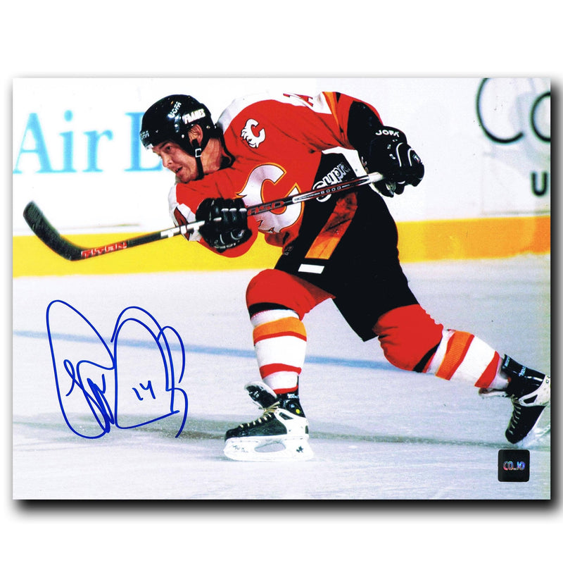 Theo Fleury Calgary Flames Autographed 8x10 Photo CoJo Sport Collectables