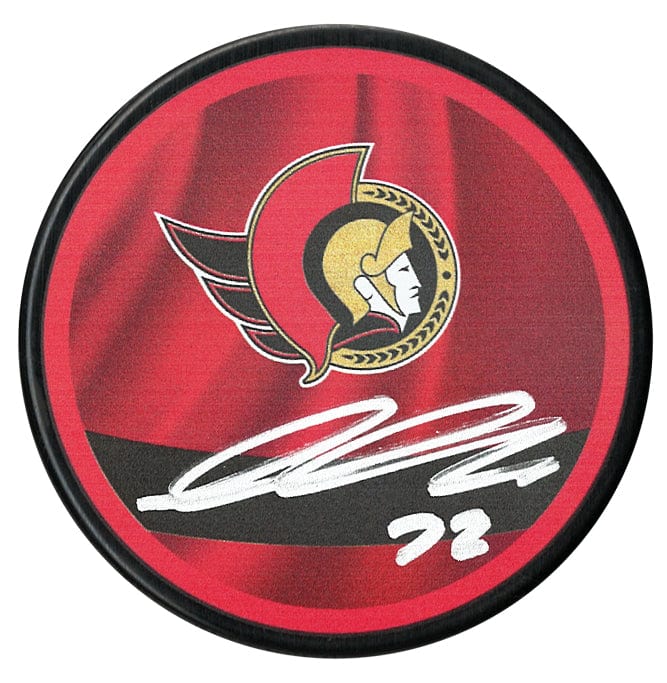 Thomas Chabot Autographed Ottawa Senators Reverse Retro Puck CoJo Sport Collectables Inc.