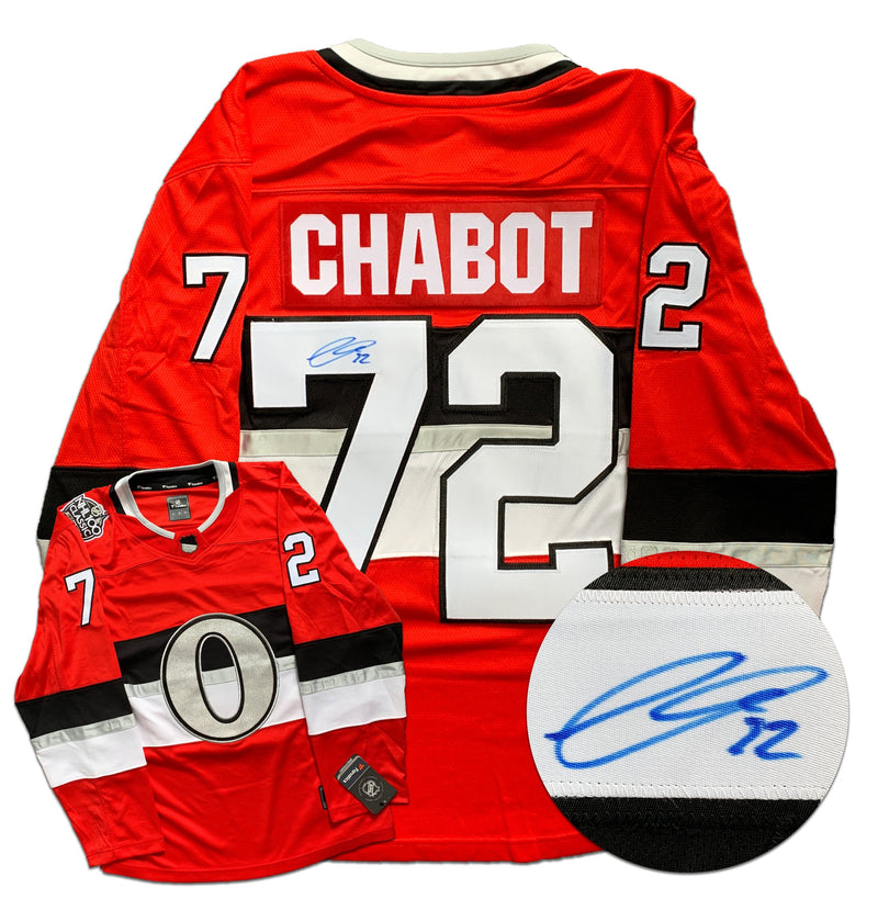 Thomas Chabot Ottawa Senators Autographed Fanatics NHL 100 Classic Jersey CoJo Sport Collectables Inc.