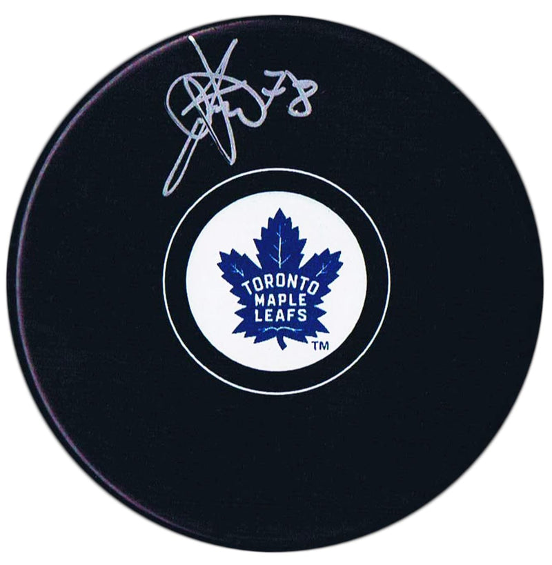 Timothy Liljegren Autographed Toronto Maple Leafs Puck.