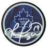 Tom Fergus Autographed Toronto Maple Leafs Reverse Retro Puck CoJo Sport Collectables Inc.