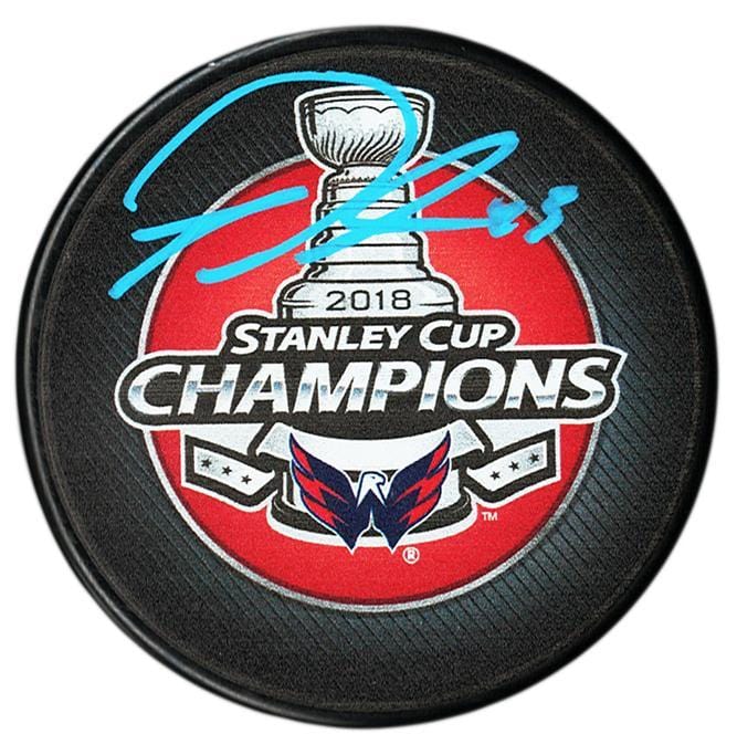 Tom Wilson Washington Capitals Autographed 2018 Stanley Cup Champions Puck CoJo Sport Collectables Inc.