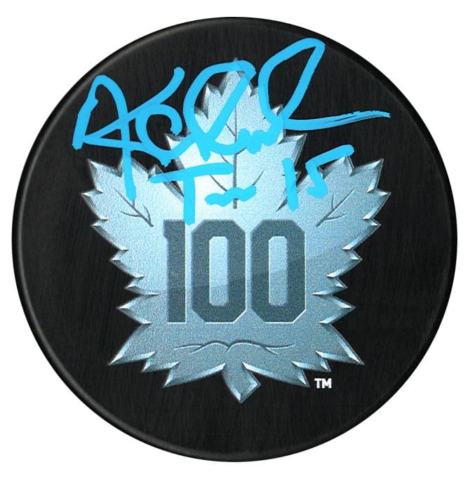 Tomas Kaberle Autographed Toronto Maple Leafs Centennial Season Puck CoJo Sport Collectables Inc.