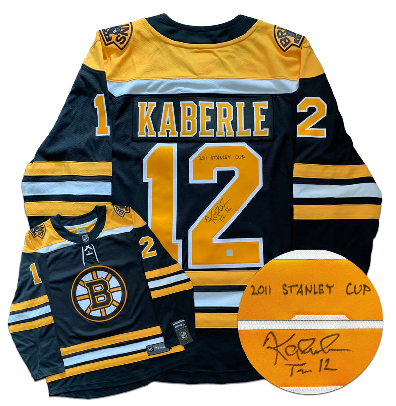 Tomas Kaberle Boston Bruins Autographed 2011 Cup Fanatics Jersey CoJo Sport Collectables Inc.