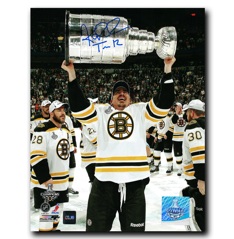 Tomas Kaberle Boston Bruins Autographed Stanley Cup 8x10 Photo CoJo Sport Collectables Inc.