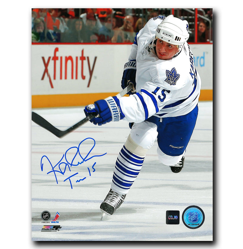 Tomas Kaberle Toronto Maple Leafs Autographed Shooting 8x10 Photo CoJo Sport Collectables Inc.