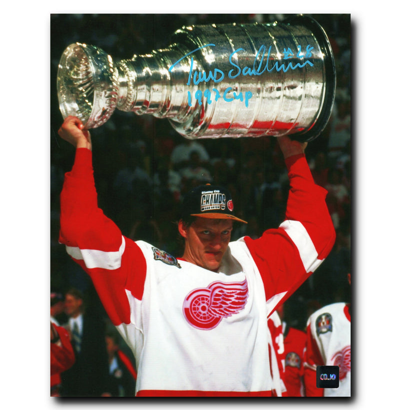 Tomas Sandstrom Detroit Red Wings Autographed Stanley Cup 8x10 Photo CoJo Sport Collectables Inc.