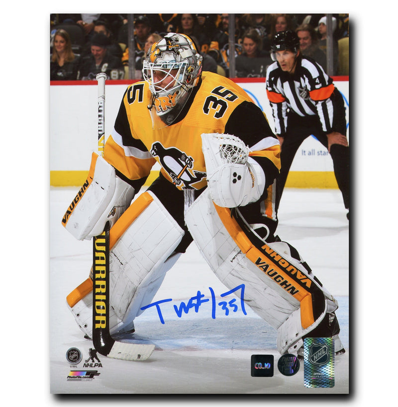 Tristan Jarry Pittsburgh Penguins Autographed Action 8x10 Photo CoJo Sport Collectables