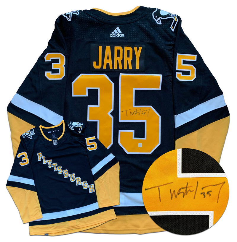 Tristan Jarry Pittsburgh Penguins Autographed Alternate Adidas Jersey CoJo Sport Collectables Inc.