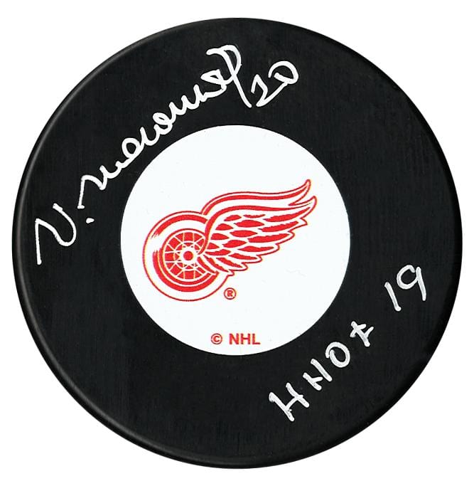 Vaclav Nedomansky Autographed Detroit Red Wings HOF Puck CoJo Sport Collectables Inc.