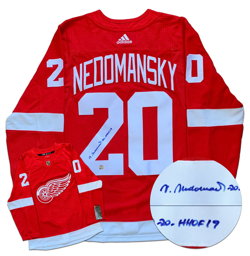 Vaclav Nedomansky Detroit Red Wings Autographed Adidas Pro Jersey CoJo Sport Collectables Inc.